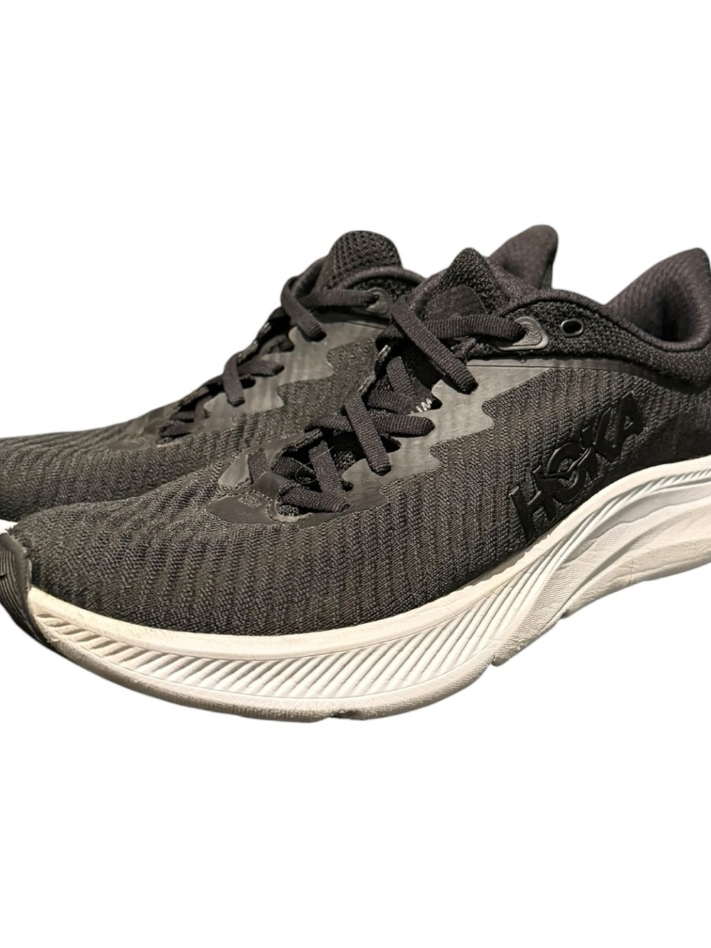 Hoka One One HOKA Solimar Women’s Running Sneakers Black White Size 8B Athletic